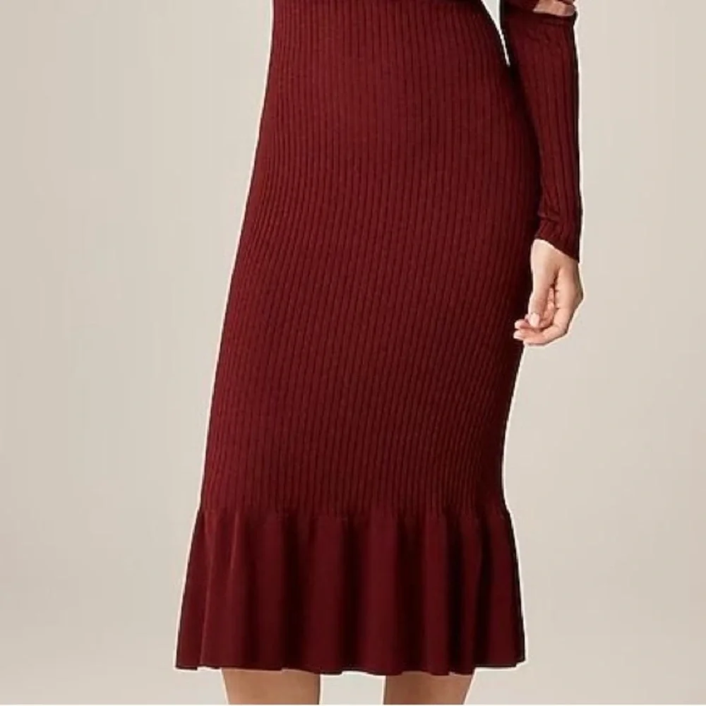 J.Crew Super-stretch ruffle sweater-dress - Picture 8 of 13